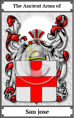 San jose Family Crest Download (JPG) Book Plated - 600 DPI